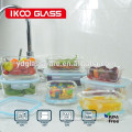 Kitchenware glass food container with PP/PVC / Plastic lid